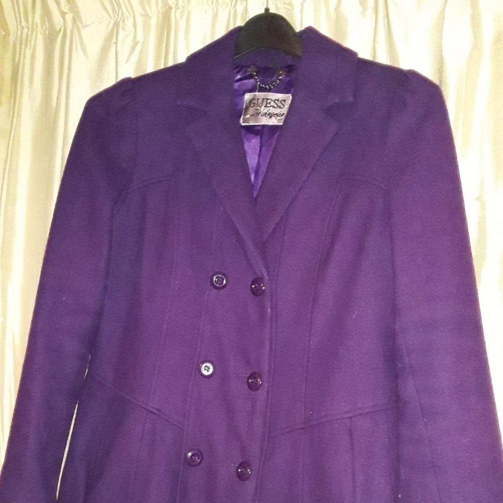 Purple Coat by Guess